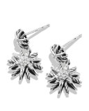 Starburst Double-Drop Earrings with Diamonds