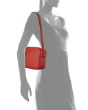 Thea Shoulder Bag w/Tassel, Rust Red