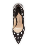 Rhea Suede Slingback Flat, Black