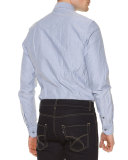 Salt-Wash Long-Sleeve Shirt, Light Blue