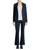 Shoner One-Button Shawl-Collar Blazer, Navy