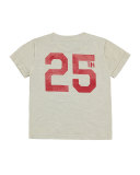 Slub Jersey Surfer Tee, Sand, Size 3-7