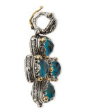 Chrysocolla Doublet Cross Pendant