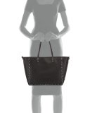 Rockstud Rolling Medium Reversible Tote Bag, Black