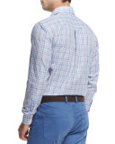 Tattersall Long-Sleeve Sport Shirt, White
