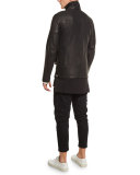 Striped Oversized Logo T-Shirt, Black
