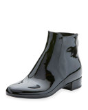 Patent Zip-Back 20mm Ankle Boot, Nero