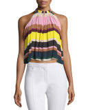 Olivera A-Line Sleeveless Top, Daylights Stripe