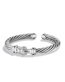 Cable Buckle Cuff with Diamonds