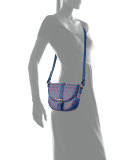 Carnaby Iphis Printed Saddle Bag, Navy