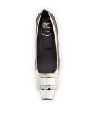 Decollete Belle Vivier Metallic Pump, Silver/Gold