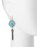 Louisa Stone Tassel Dangle Earrings, Turquoise