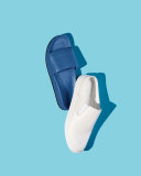 Gavin Leather Pool Slide Sandal, Surf