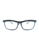 Kiki on a String Rhinestone Optical Frames, Gray