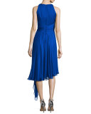 Sleeveless Asymmetric Cocktail Dress