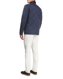 Five-Pocket Slim-Fit Pants, Dusty White