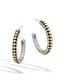 Dot Gold & Silver Small Hoop Earrings