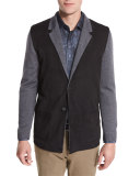 Marco Sweater Jacket, Charcoal