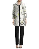 All-in-Bloom Jacquard Party Jacket, Light Yellow