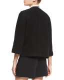 Leija 3/4-Sleeve Double-Breasted Jacket