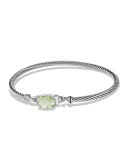 Petite Wheaton Bracelet with Prasiolite and Diamonds