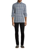 Melrose Plaid Sport Shirt, Plum