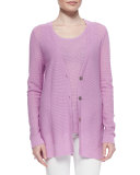 LONG VNECK CARDI W/HIGH SLIT