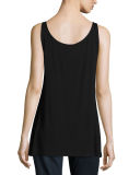 Sleeveless Scoop-Neck Lightweight Jersey Tank