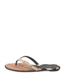 Meadow Leather Thong Sandal, Honey
