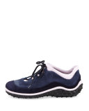 Suede Lace-Up Sneaker, Blue
