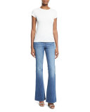 Heather High-Waist Boot-Cut Jeans, Leonard