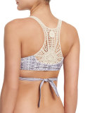 Rimini Joey Printed Reversible Wrap-Around Swim Top