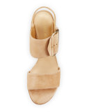 Citysandal Suede Buckle City Sandal, Mojave