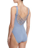 Strappy-Back One-Piece Swimsuit