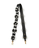 Flower Leather Guitar Strap for Handbag