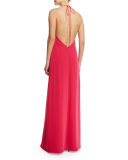 Halter Sleeveless Slip Gown
