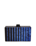 Flavia Fade Box Clutch Bag, Black/Multi