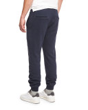 Drawstring Jersey Lounge Pants, Navy