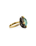 Old World Pavé Crivelli Ring with Diamonds 
