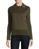 Double-Face Cashmere Short Jacket 