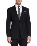 G-Line New Basic Two-Piece Wool Suit, Black