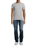 Graduate Straight-Leg Denim Jeans, Blue