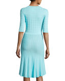 Estelle 3/4-Sleeve Twirl Dress