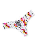 Printed Microfiber Thong