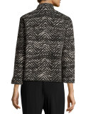 Boxy Lightweight Herringbone Jacket 