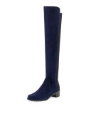 Stuart Weitzman Reserve麂皮过膝靴