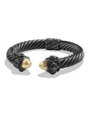 Renaissance Bracelet with Gold Dome and Black Diamonds