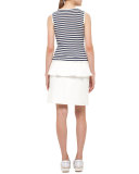 Sailor-Front A-Line Skirt