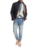 Nylon Sport Jacket, Navy