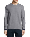 Semi-Fancy Piqué Sweatshirt, Navy Blue Mouline/Navy Blue